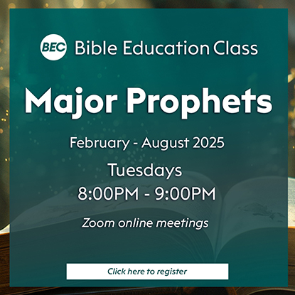 Bible Education Class Major Prophets